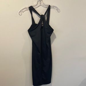 STRADIVARIUS Women’s Keyhole Halter Top Neck Mini Dress Size Large